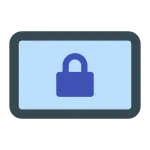 Lock Landscape SVG Icon